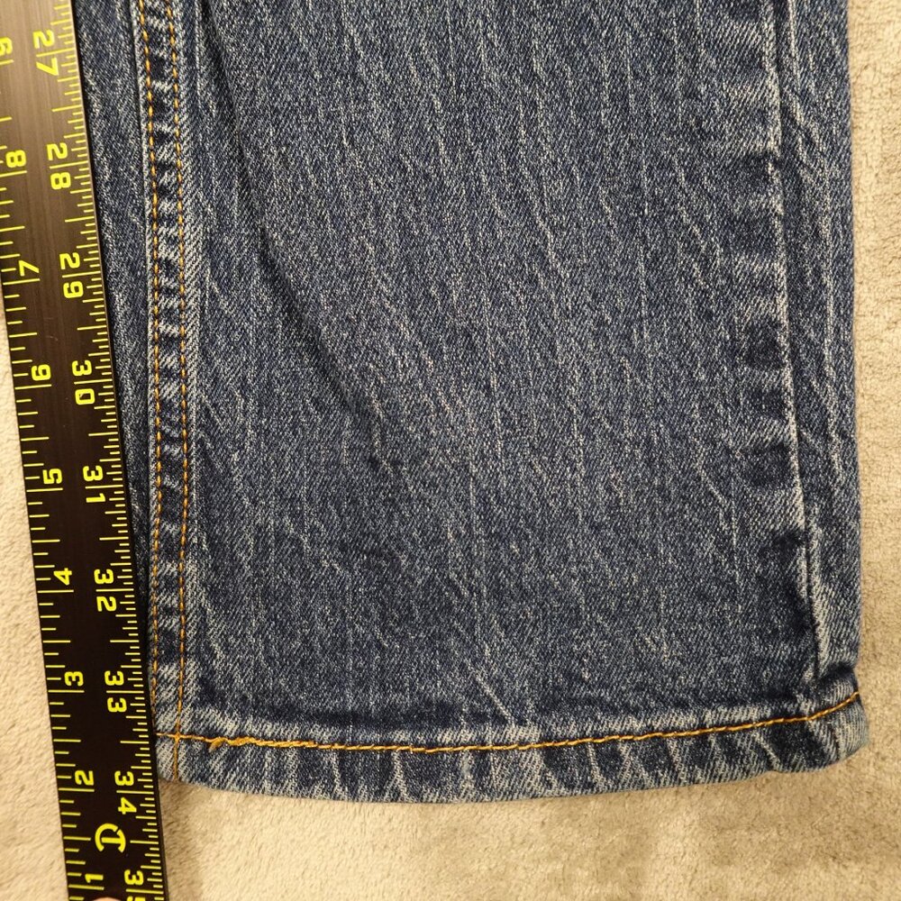 Levi's jeans 505 regular fit straight men's 32x34 stonewash blue denim red tab - Picture 3 of 13